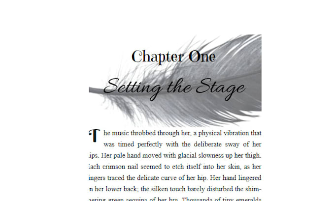 format the interior of your book
