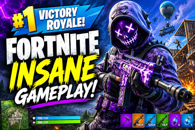 design eye catching gaming youtube thumbnails