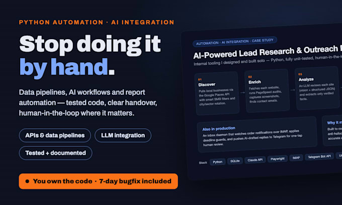 build a python automation for your business workflow