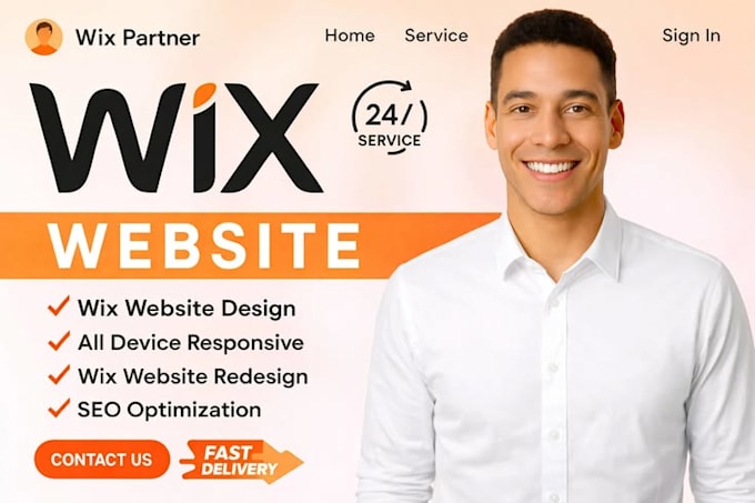 redesign and develop a professional wix website or landing page