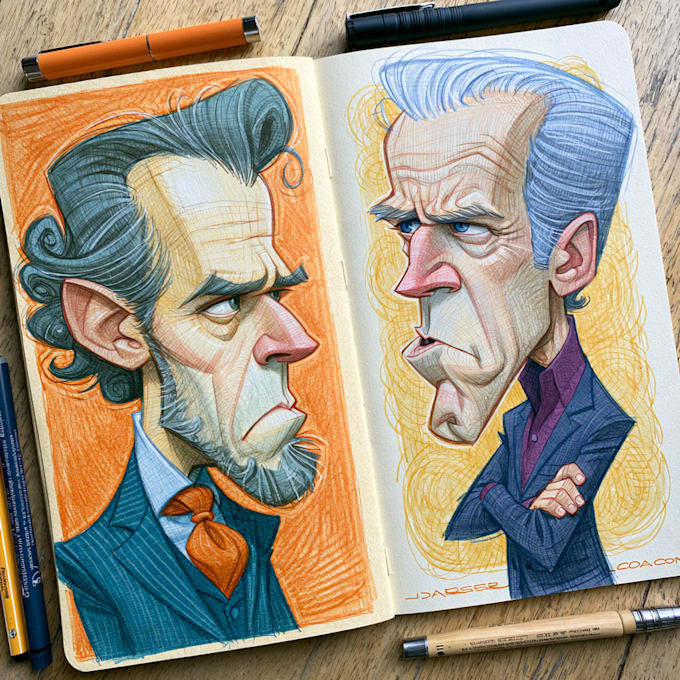 make a political cartoon art