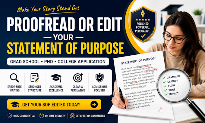 edit your sop, personal statement, grad school or phd application