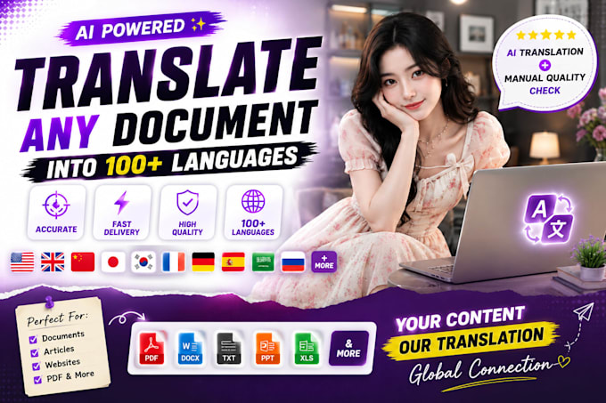 proofread, edit and translate ai translated text professionally