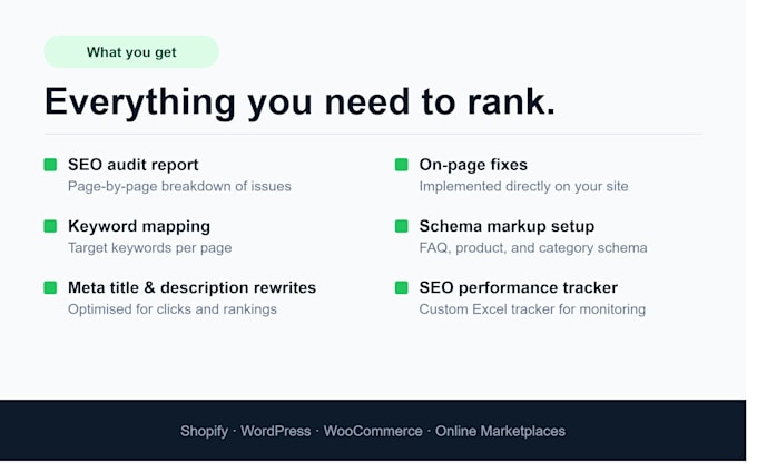 seo audit and onpage optimisation for your ecommerce store