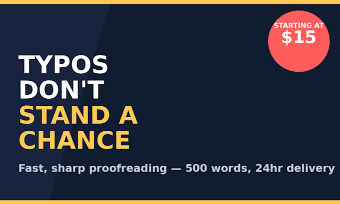 proofread and edit your blog post or article