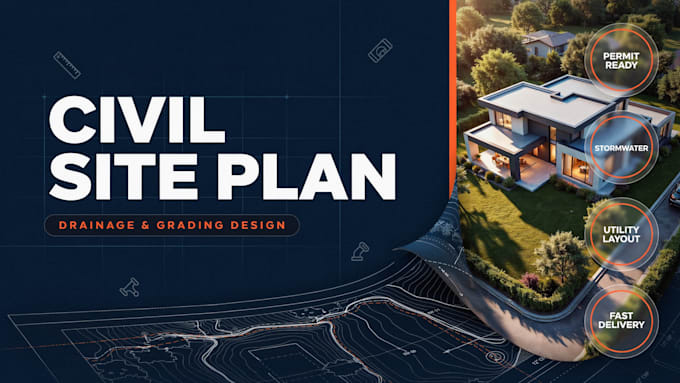 design civil site plan, grading, drainage and erosion control