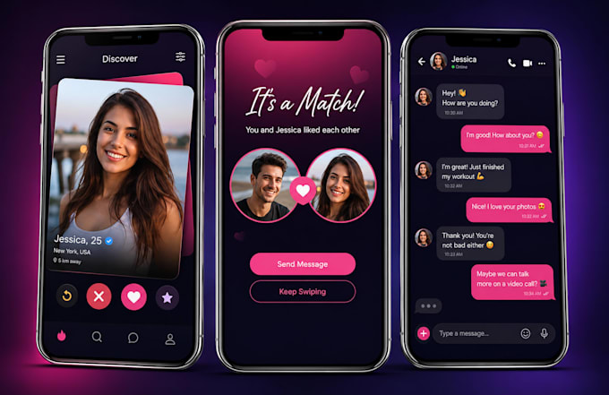 develop dating app tinder clone matchmaking app reskin for android and ios