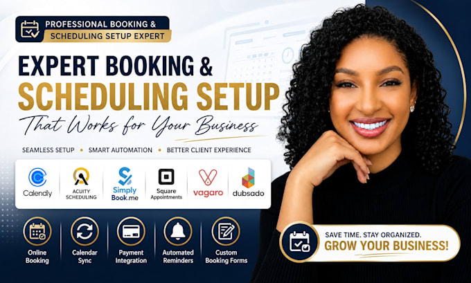 setup simplybook me calendly acuity scheduling square site, vagaro, dubsado