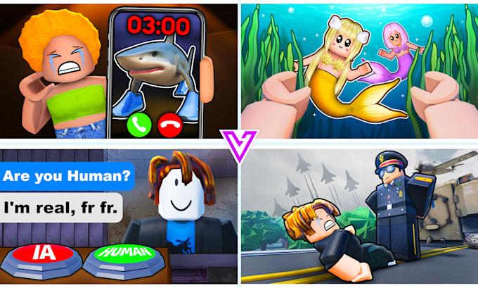 deliver a premium roblox game thumbnail for your game