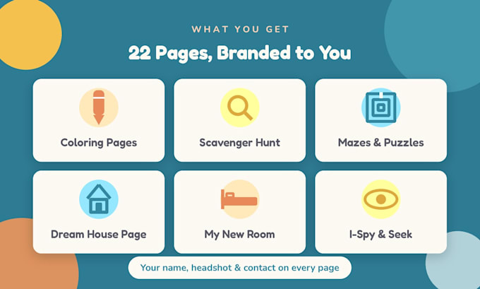 create a branded realtor lead magnet kids activity kit