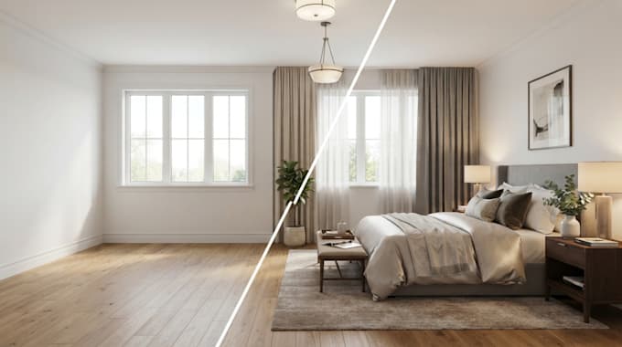 do realistic virtual staging and virtual renovation for your property
