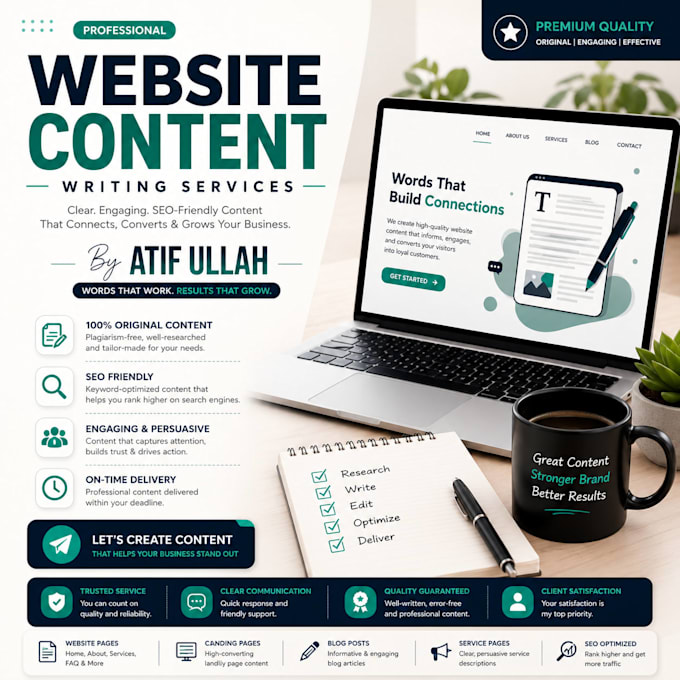 write SEO friendly website content for your business