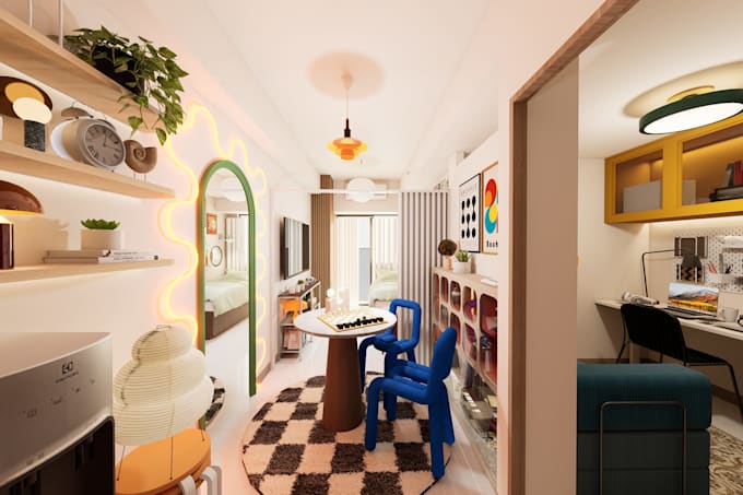 interior design and 3d rendering for residential spaces