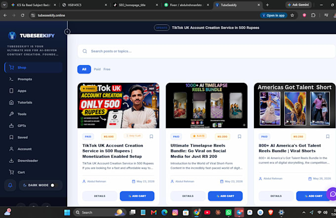 build a modern responsive web app or landing page