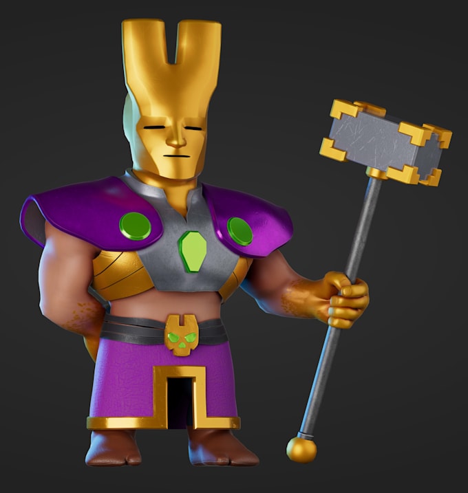 optimized stylized character modelling for your project