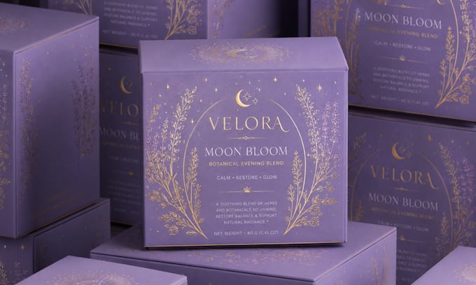 design custom luxury label and premium product packaging