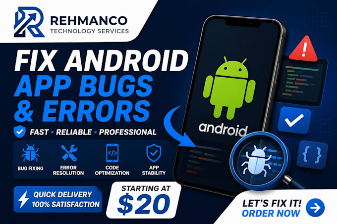 fix bugs and errors in your app code