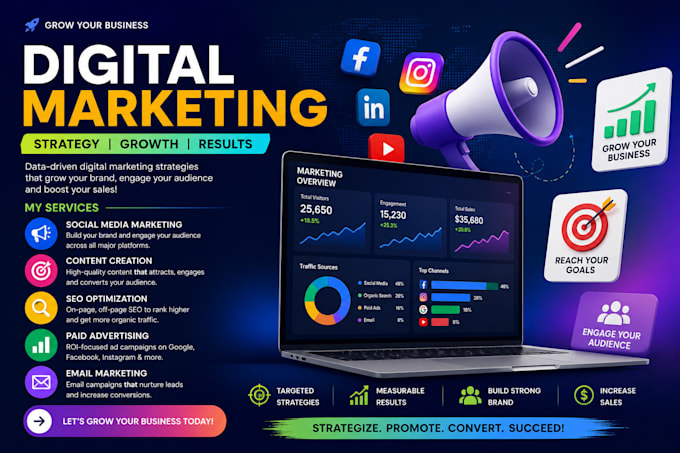 be your virtual assistant, digital marketer and web developer