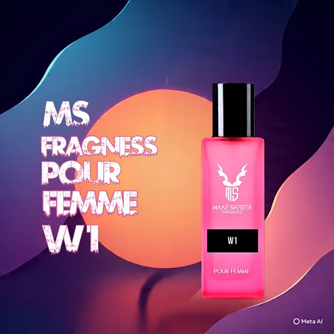 design perfume social media post and ad banner