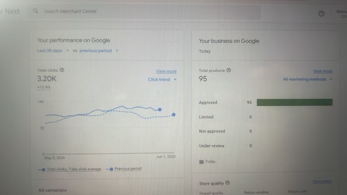 setup shopify google merchant center