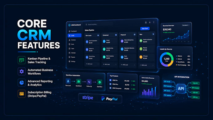 build custom CRM system, web application, and saas solution