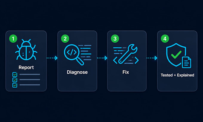fix bugs and add features in your react node js application