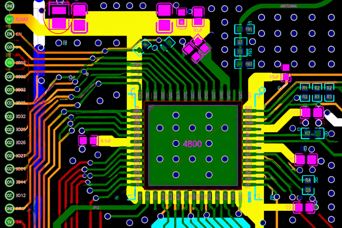 design esp32, raspberry pi, pcb layout, schematic, gerber files and kicad