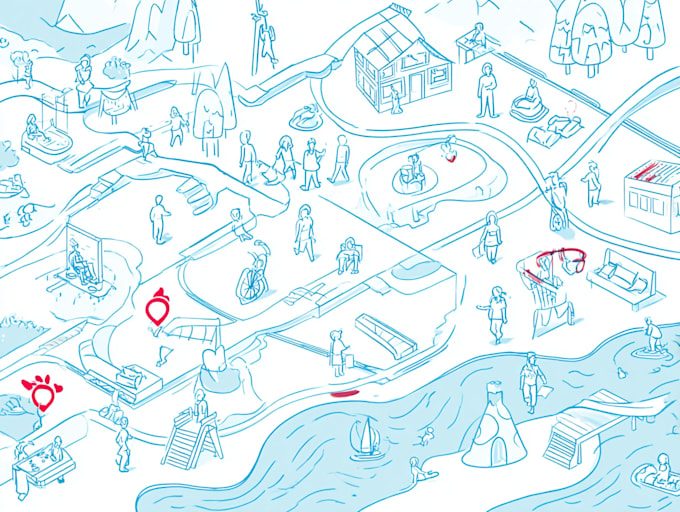create fantasy map illustration arts