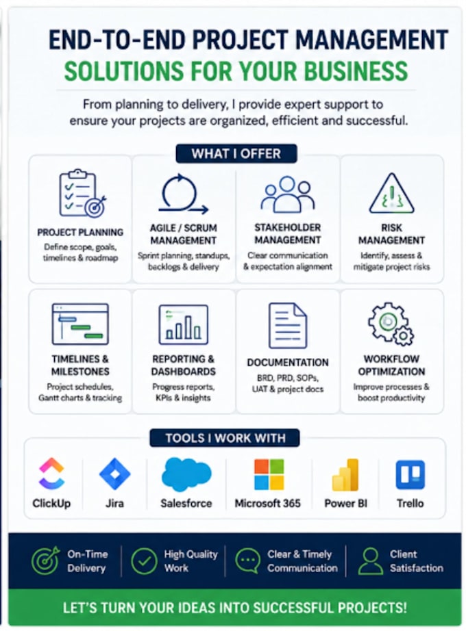 be your expert project manager for software and IT projects