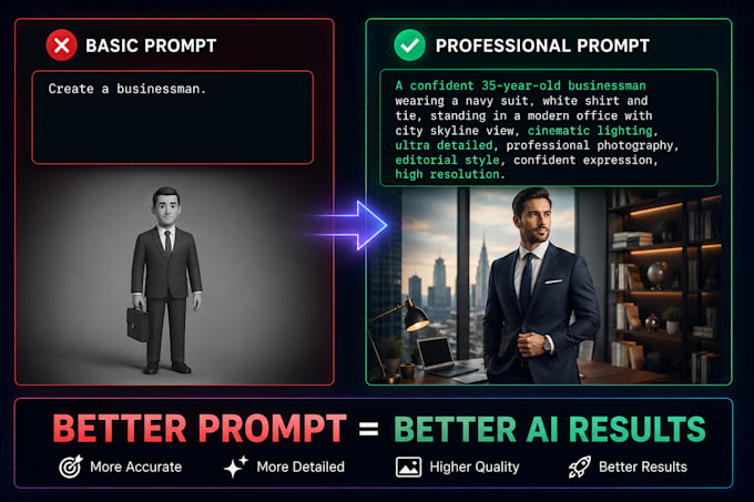 write cinematic ai prompts for youtube videos