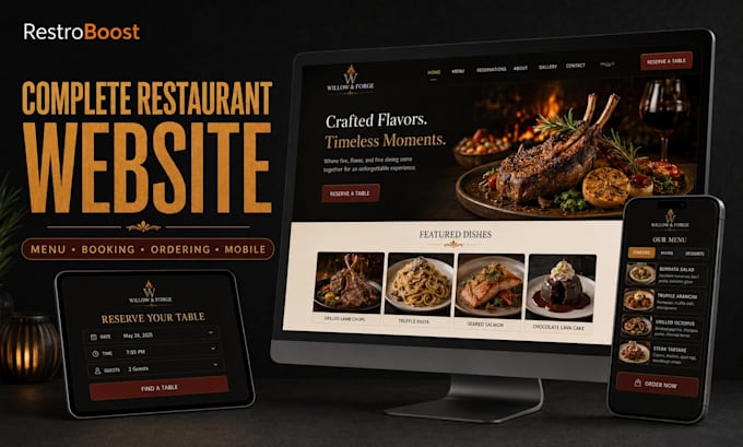 build a restaurant website with free online ordering setup
