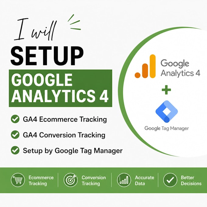setup google analytics 4, ga4 ecommerce tracking, ga4 conversion tracking b