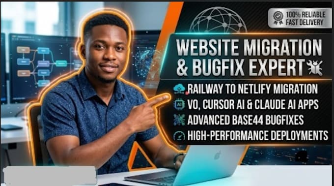 base44 cursor ai bolt v0 claude ai webstite railway migration to netlify bugfix