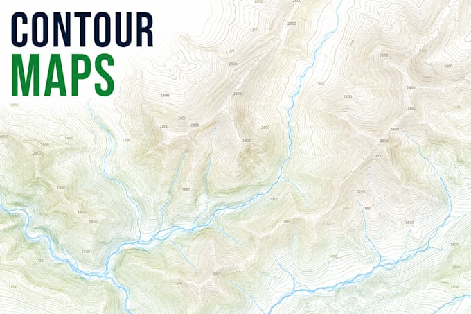 create gis contour, topographic, dem and terrain analysis maps
