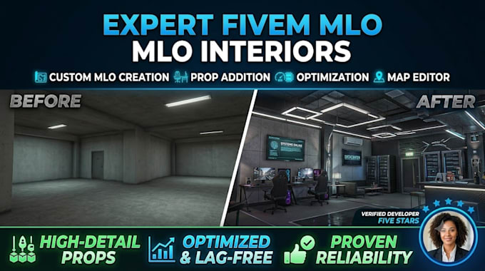 create custom fivem mlo interiors with props and optimization