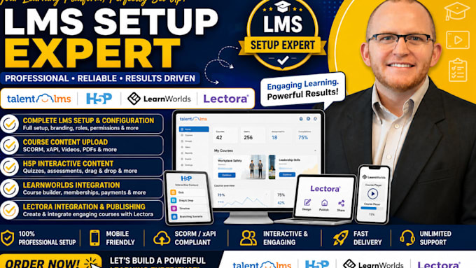 setup elearning course content talentlms h5p learnwords lectora integration