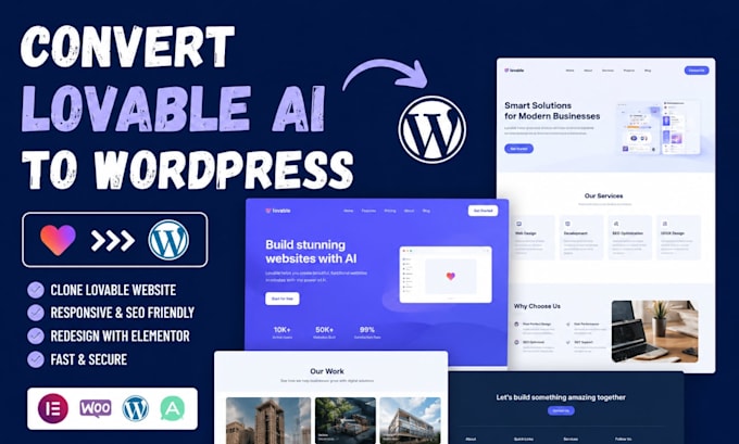convert lovable ai to wordpress clone lovable website redesign lovable website