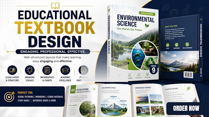 design format professional educational textbook workbook and course book