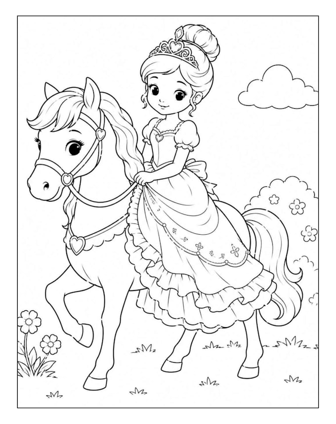 create cute custom coloring pages for children