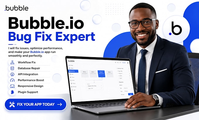 fix bubble io bugs workflows database performance API and responsive app