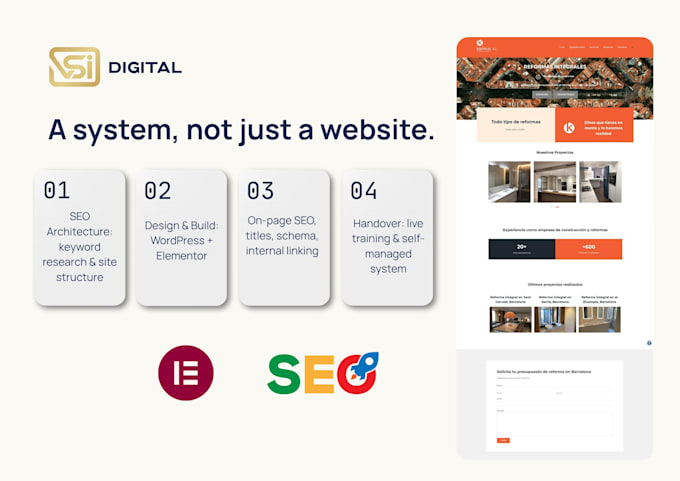 build your SEO first wordpress website for spanish market