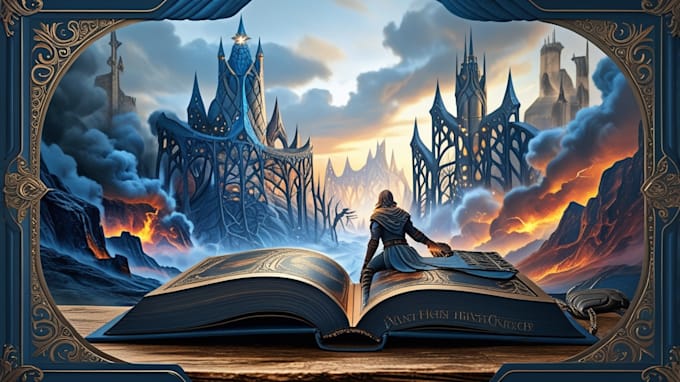 do fantasy book cover, thriller book cover design