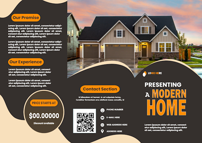 design modern flyer poster