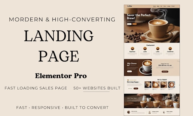 design a high converting landing page in wordpress elementor