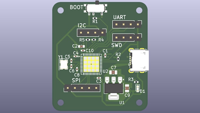 design your electronic schematic and pcb layout in kicad