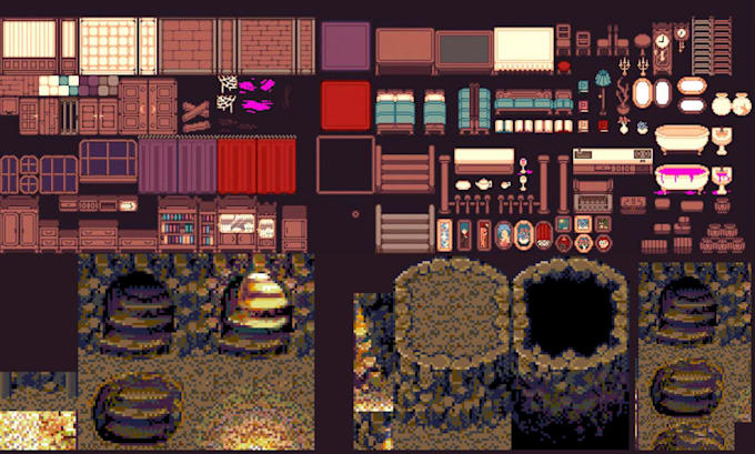 design custom rpg maker mv mz maps, tilesets, tiles and tiled editor maps