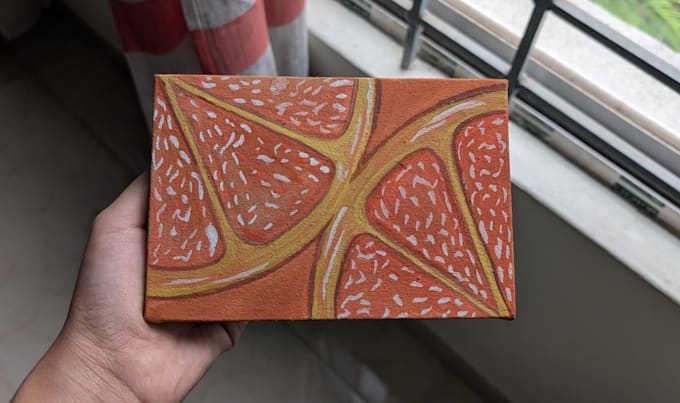 create a custom hand painted acrylic painting on canvas