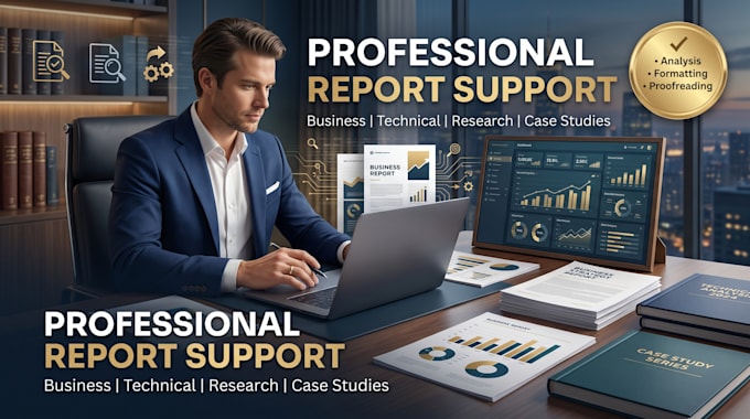 edit, proofread and format your report professionally