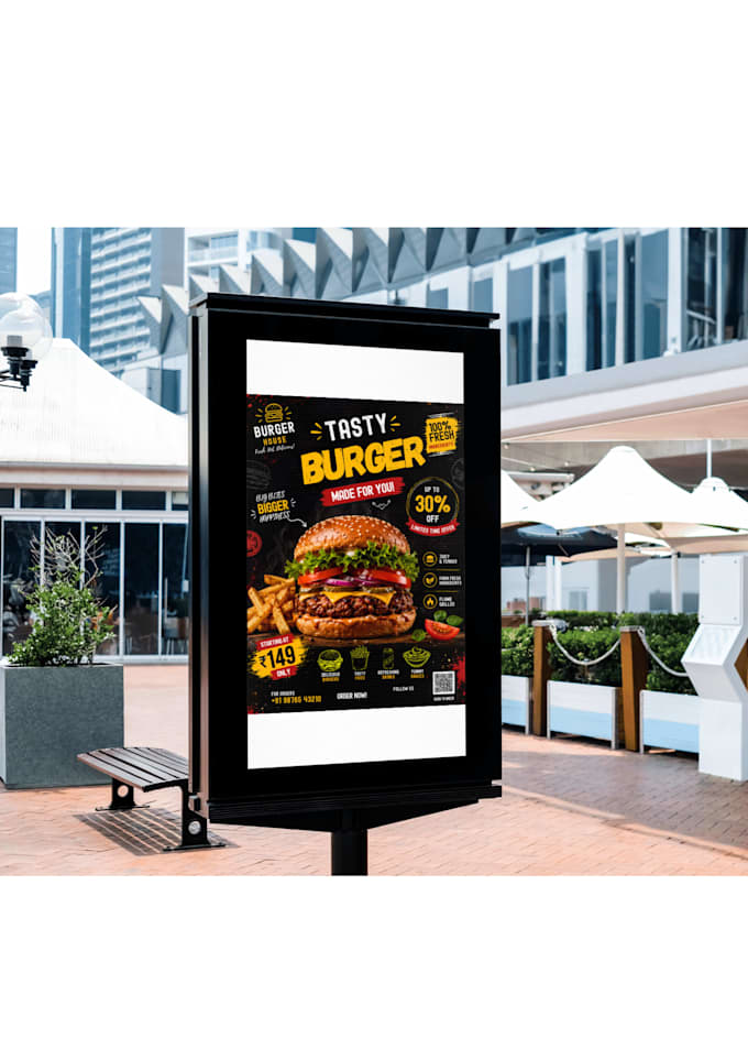 create premium restaurant, food, menu, ads and cafe promotional designs