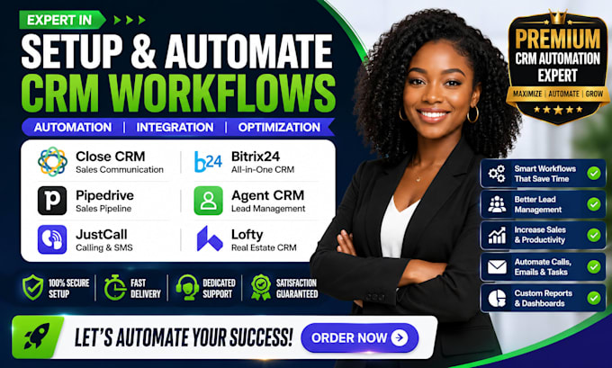 setup close crm bitrix24 automation pipedrive justcall agent crm lofty workflow